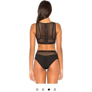 KENDALL & KYLIE 4-Piece Mesh Cover-Up Bikini Set